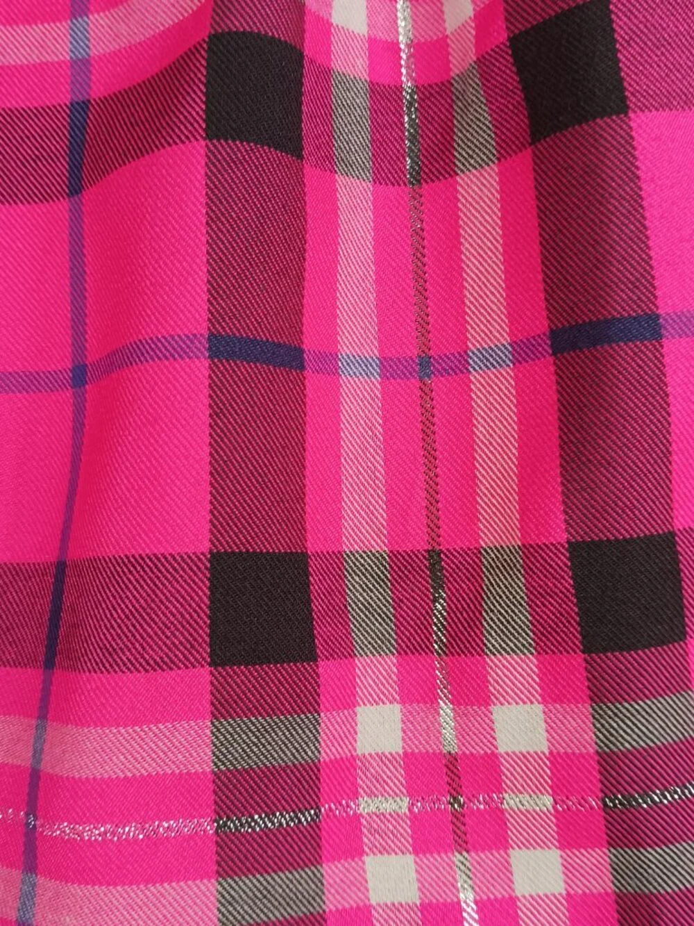 Carter's Girls Size 12M Top Pink Plaid 1/4 Button Long Sleeve Shirt